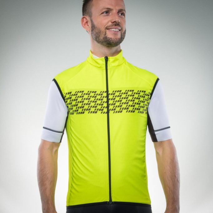 The GripGrab gilet comes in four colours including this Hi-viz option