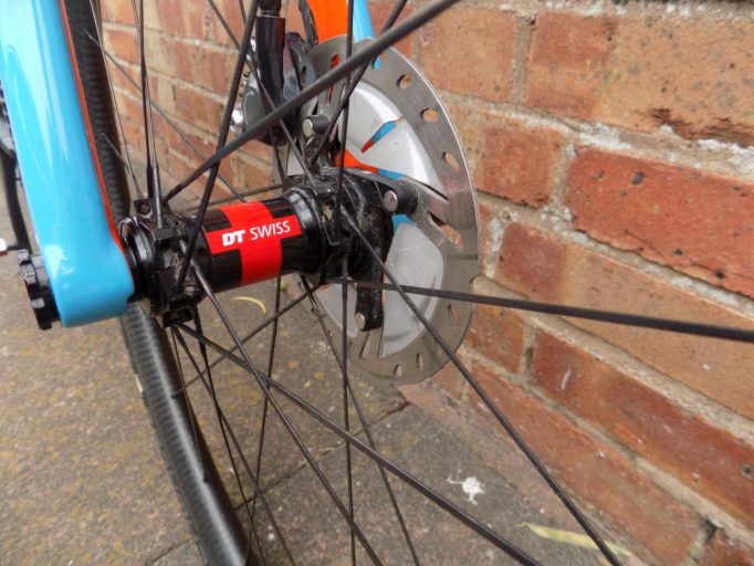These were an early set of Handsling's own wheels. They now supply them with their own hubs