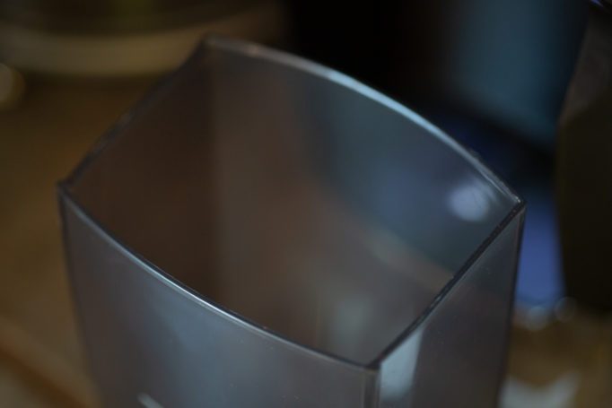 plastic grounds bin for Baratza Virtuoso+ coffee grinder