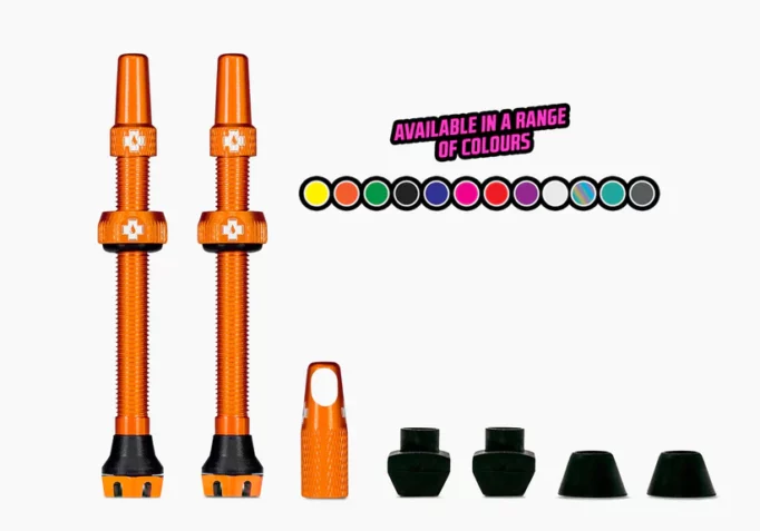Muc-Off valves come in a multitude of colours