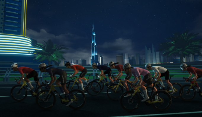 Virtual world racing at the MyWhoosh Championship